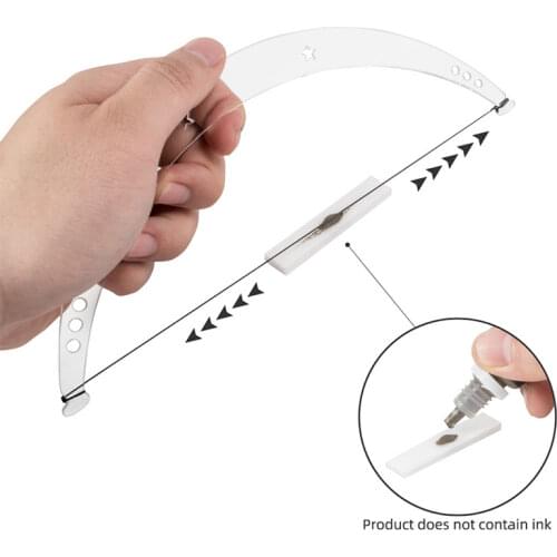 Plastic Thread Positioning Makeup Eyebrow Microblading Mapping Semi Permanent Bow Auxiliary Dyeing Liners Safe Arrow Line Ruler