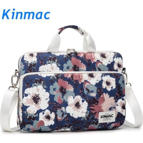 Brand Kinmac Waterproof Messenger Laptop Bag13,14,15,15.6 inch,Camellia Lady Men Case For MacBook Air Pro13.3,15.4 Dropship F099