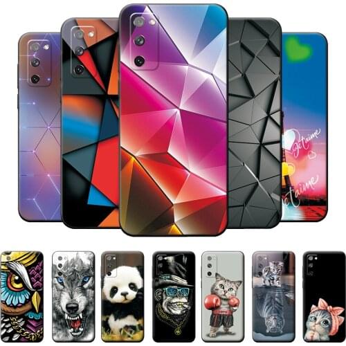 6.5" For Samsung Galaxy S20 FE Case Soft Silicone Back Cover Bags For Samsung S20 FE Panda Case Bumper For Samsung S20 FE S20FE