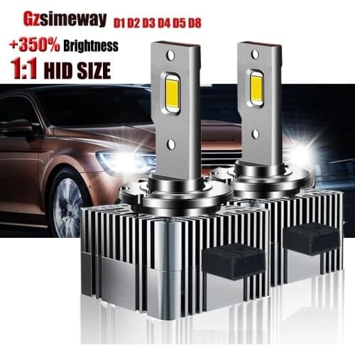 D3S LED Car Headlight HID D1S D2S D4S D5S D8S D1R D2R D3R D4R Canbus 30000LM Turbo 6000K White 70W Plug&Play Auto Lamp Bulbs
