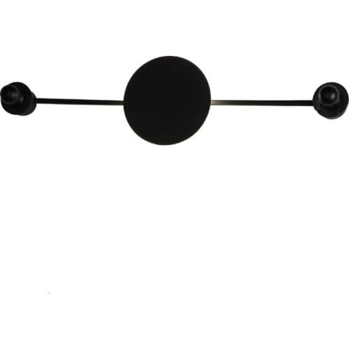 Home Decoration Minimalist Designer Style Matt Black Circular Led Wall Lamp For Home Bedroom Light Lampara De Pared Wandlamp