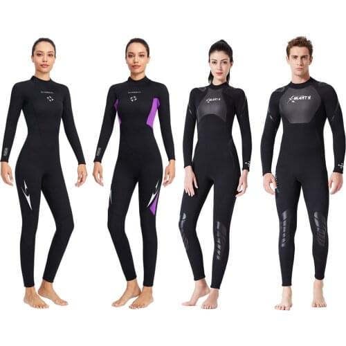 Men Women Wetsuit Full Body 3mm Neoprene Adult Wetsuit Surfing Swimming Diving Scuba Jumpsuit Guard Suit Snorkeling Wet Suit