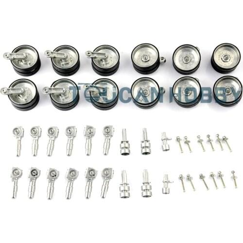 HengLong 1/16 Challenger II Tank 3908 Metal Road Wheels Suspentions W/ Bearings TH00509