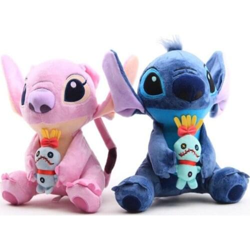 Kawaii 4 Styles Stitch Plush Doll Toy Anime Lilo And Stitch Soft Stuffed Doll Cute Stich Plush Toys For Children Christmas Gift