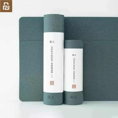 Son of Oak Xianger Natural Cork Mouse Pad Youth Sea Blue Edition Large Size Comfortable Constant Temperature Waterproof