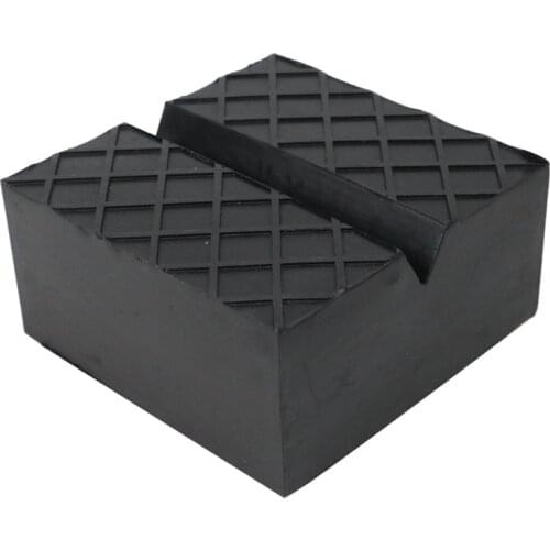 Square Car Jack Pad Anti-slip Jack Stand Car Lift Rubber Pad Slotted Frame Rail Floor Jack Guard Adapter Auto Car Repair Tool