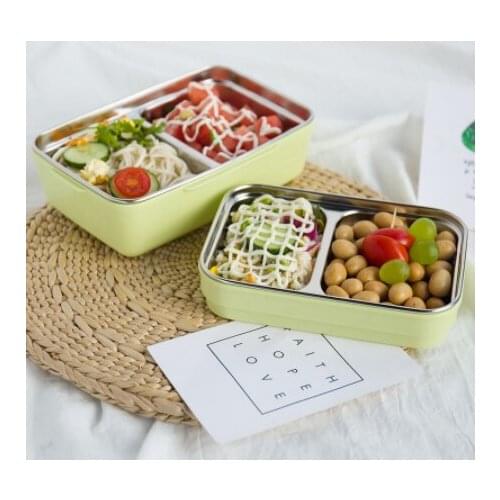 Mylb Cartoon Lunch Box Stainless Steel Double Layer Food Container Portable for Kids Kids Picnic School Bento Box