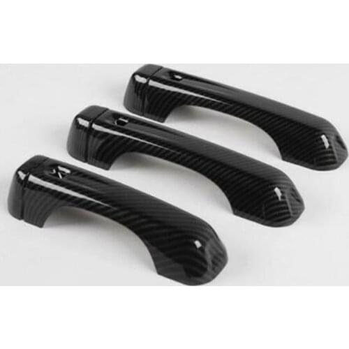 Carbon Fiber Exterior Door Handle Cover Trim for Jeep Wrangler Jl -2019