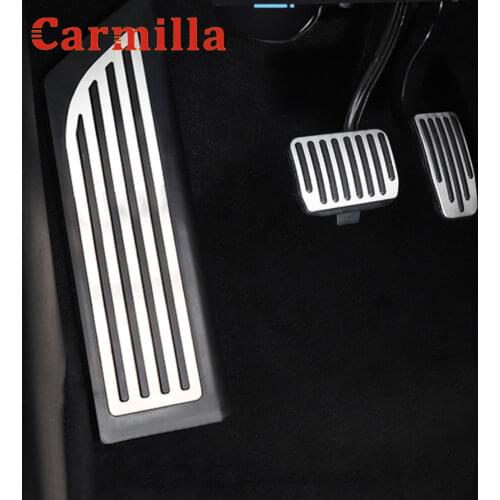 Aluminum Alloy Foot Pedal for Tesla Model 3 2016 - 2020 Accelerator Gas Fuel Brake Pedal Rest Pedal Pads Mats Cover Car Styling