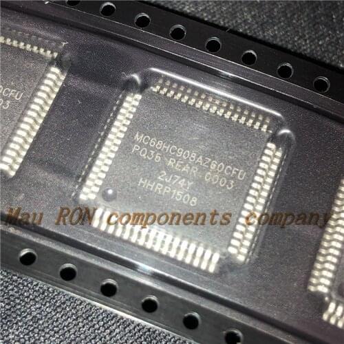 2PCS/LOT MC68HC908AZ60CFU 2J74Y MC68HC908AZ60ACFU MC68HC908AZ60 MC68HC908 QFP-64 plasma LCD chip