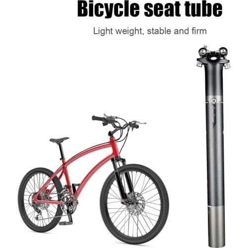 Bicycle Seat Post MTB Bike Suspension Seatpost Shock Absorber Dropper Aluminum Shockstop Tube with Adapter Shim