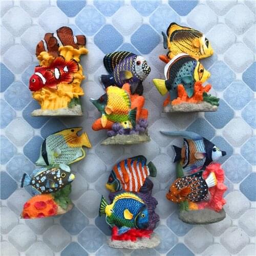 QIQIPP FISH Resin Fridge Magnet Home Decoration Ocean