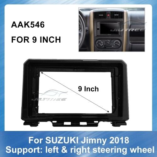 9 Inch 2din Car Radio Fascia For Suzuki Jimny Left and Right Peptide Package 2018 Car Panel Dashboard ABS plastic Installation