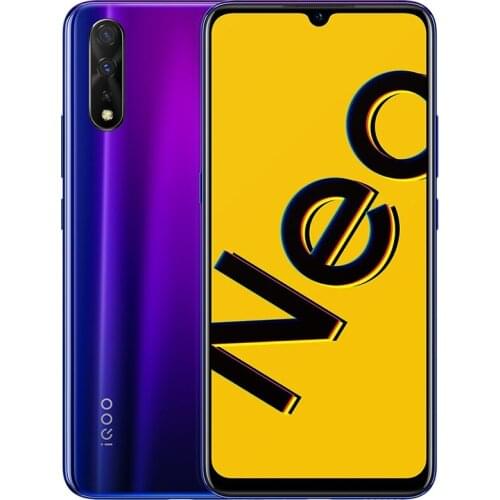 Stock Vivo IQOO NEO 855 Mobile Phone SuperVOOC Snapdragon 855 Android 9.0 6.38" 2340X1080 8GB RAM 256GB ROM Face ID Fingerprint