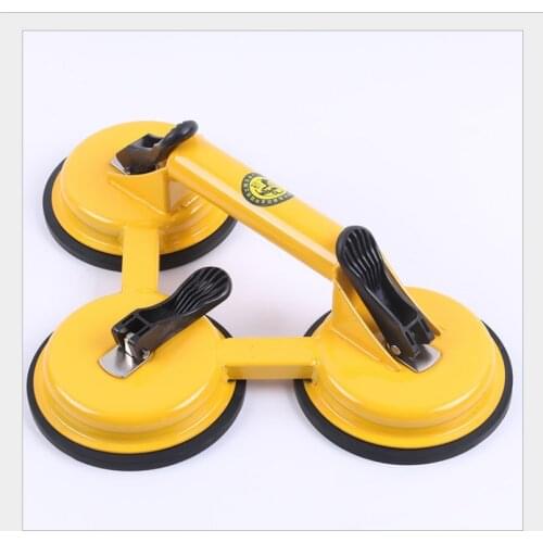 Premium Quality Heavy Duty Aluminum Suction Cup Plate Handle Professional Glass Puller/Lifter/Gripper hand tool with Three Claws