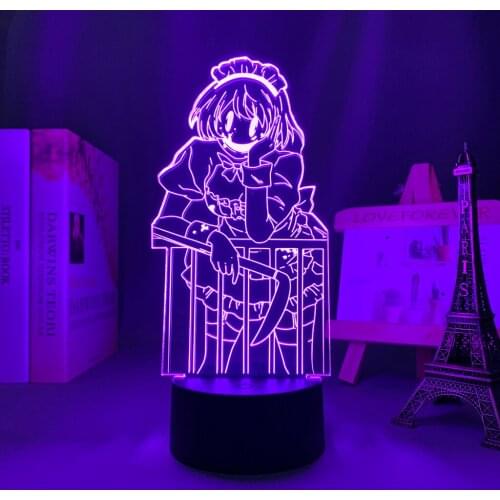 Manga Led Lamp High Rise Invasion Maid Mask for Bedroom Decoration Birthday Gift Room Decor Anime 3d Light High Rise Invasion