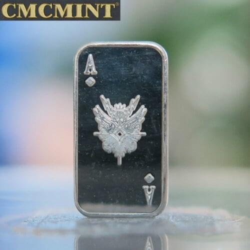 1 Gram Silver Ace Of Diamond Card A024