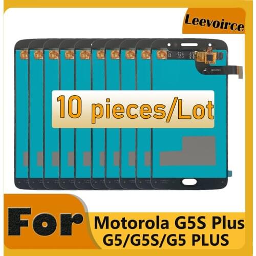 10 Pieces Pcs For Motorola MOTO G5 G5 Plus G5S G5S Plus XT1670 XT1685 XT1803 XT1792 LCD Display Touch Screen Digitizer Assembly