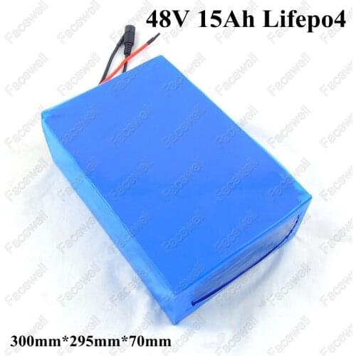 48v 15ah lifepo4 battery pack electric bike kit 500w 48v for electric scooter bike 1000w lithium battery + 58.4V 3A Charger