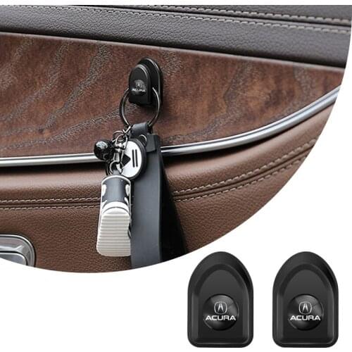 ABS Mini Car Hook Auto Emblem Self Adhesive Multi-function Hook For Acura MDX RSX TL ZDX RLX RL ILX NSX RDX TSX TLX Integra