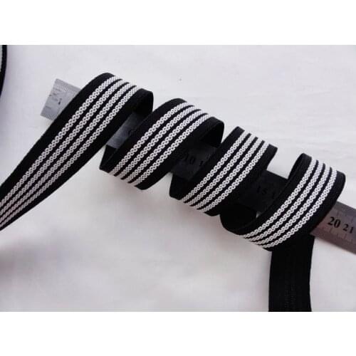 Free shipping elastic rubber compound added slip webbing for sewing diy accessories width:2.5cm 50M/lot