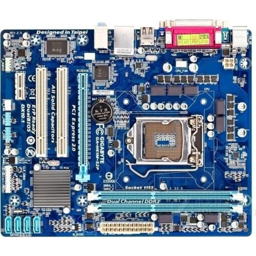 Free shipping original motherboard for Gigabyte GA-H61M-S2P DDR3 LGA 1155 boards H61M-S2P for I3 I5 I7 32nm Desktop motherborad