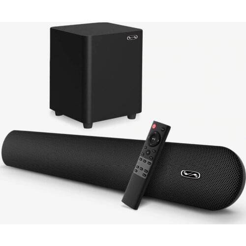 100W TV SoundBar 2.1 Wireless Bluetooth Speaker Home Theater System Sound Bar 3D Surround 80 dB Remote Control With Wall Mount