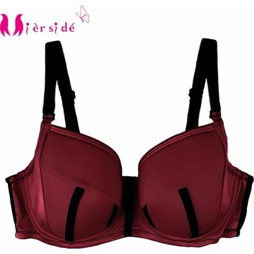 Mierside 5231 Pink/Wind Red Padded Bras Plus Size Womens Underwear Everday Underwire Bras C/D/DD/DDD/E/F/G/FF