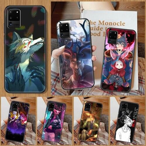 Anime BEASTARS Phone case For Samsung Galaxy Note 4 8 9 10 20 S8 S9 S10 S10E S20 Plus UITRA Ultra black trend Etui art coque