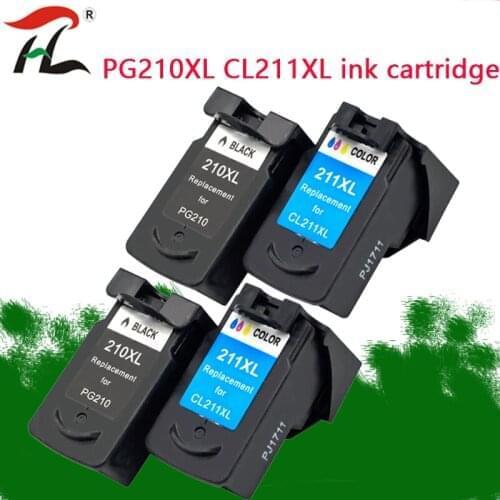 YLC PG210 CL211 for Canon PG210XL CL211XL 210 pg210 Ink Cartrdige For Canon Pixma IP2700 IP2702 MP240 MP250 MP260 MP270 printer