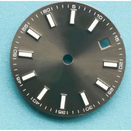 29MM Sterile grey Watch Dial fit 2824 2836 2813 miyota 82 Series movement watch