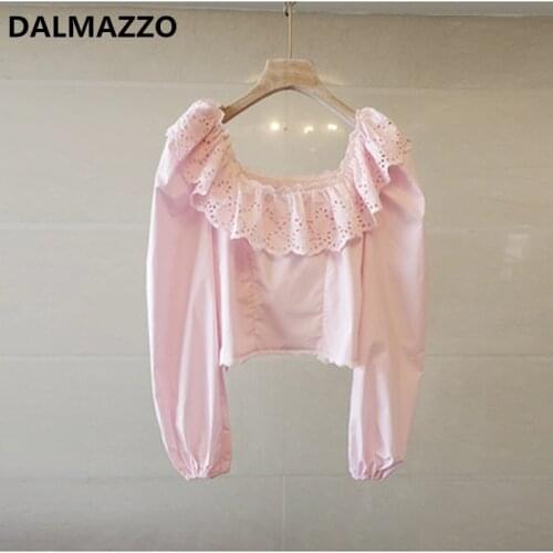 Ажурные блузки DALMAZZO China At AliExpress