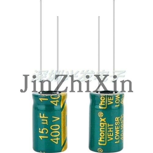 400V15UF hf low resistance electrolytic capacitor size 8X16 10X13 10X17 10X20 13X17MM
