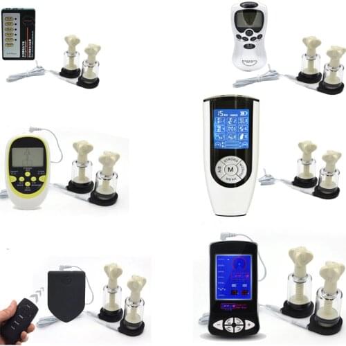 Electro Shock Nipple Sucker Breast Enlargement Pump Nipple Clitoris Body Massage Electric Erotic Intimate Sex Toys For Woman