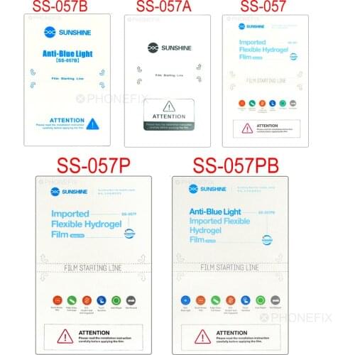 SUNSHINE Flexible Hydrogel Film Front Film Anti-blue Light Film Rear Film for SUNSHINE SS-890C Auto Film Cutting Machine