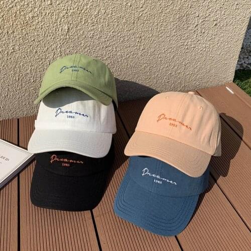 Baseball Cap for Women Kpop Designer Hat Ins Female Korean Fashion Hat Summer Letter Sunscreen Cap Male