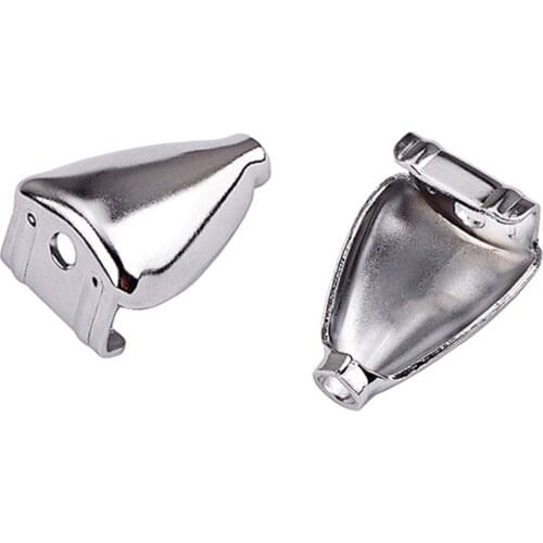 Metal Triangle Shape Drum Claw Hook 2pcs Iron Drum Claw Hook Lug Ear for Snare Drum Silver 4.3x2.64x2.6CM