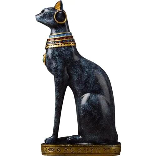 [MGT]Egyptian Lucky Cat Guardian Decoration Nordic Living Room Study Craft Sculpture Sculpture New Home Gift