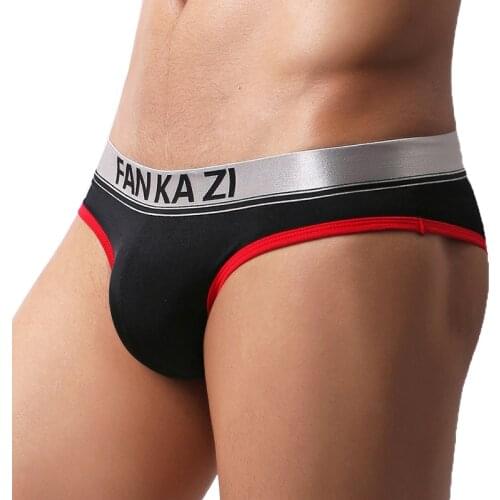 Mens Sexy Briefs Bulge Pouch Men Bikini Low Waist Breathable Nylon Underwear