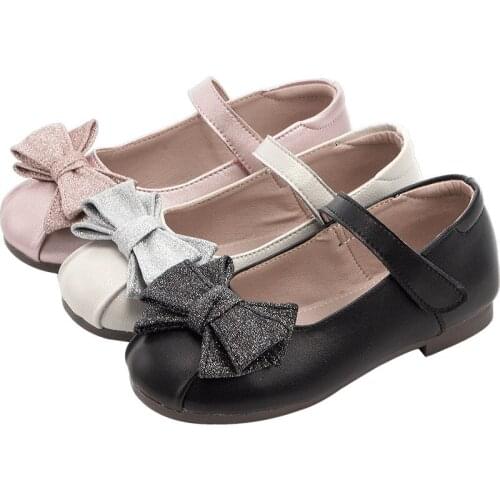 Spring and Autumn 2020 New Korean Soft Sole Soybean Shoes 4-12 Year Old Childrens Single Shoes for Girls