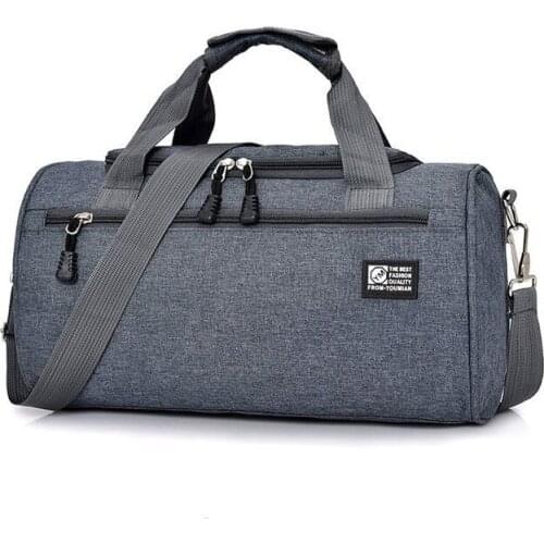 Scione Men Travel Sport Bags Light Luggage Business Cylinder Handbag Women Outdoor Duffel Weekend Crossbody Shoulder Bag Pack
