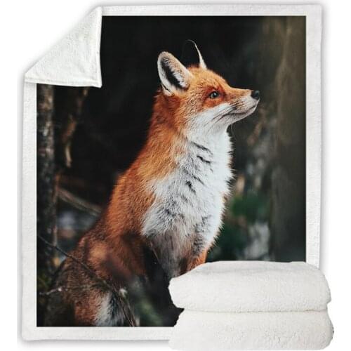1PC Animal Digital Printing Series Blanket Super Warm Soft Throw Sofa Bed Cover Rectangle Fleece Travel Office Home Blankets #sw