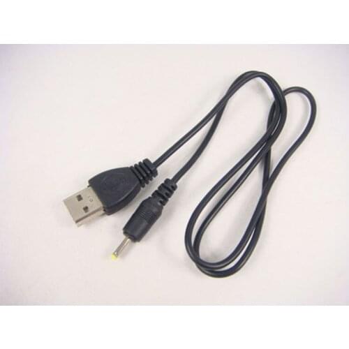 Wholesale - 200pcs 70cm High Speed USB To DC2.0 Black Power Cable 2mm Port