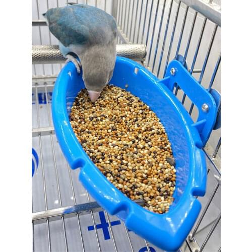 Parrot Cage Hanging Bathing Box Bird Bathtub Parrot Feeder Bowl Basin Parrots Bathtub Swimming Pool Shower Water Food Dispenser