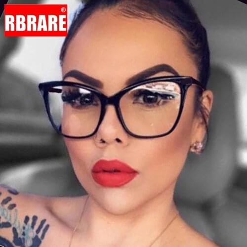 RBRARE Anti Blue Light Women Glasses Frame cat eye Eyelasses Frame For Women Retro Brand Designer Optics Glasses Women Spectacle