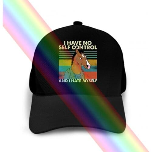 Rare Horseman Bojack Cap Hats I Don'T Self Control And I Hate Mens S 3Xl
