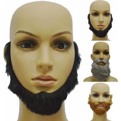 Prom Props Funny Costume Mustache Halloween Party Moustache Pirate Party Decoration Black Kids Fake Beard Men