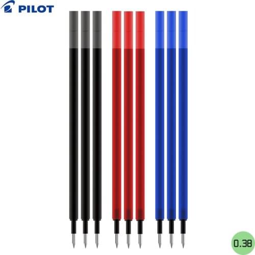 3Pcs/pack Pilot Colored Erasable Gel Pen Refills FriXion Erasable pen Refill School Office Stationery 0.38/0.5mm LFBTRF30UF