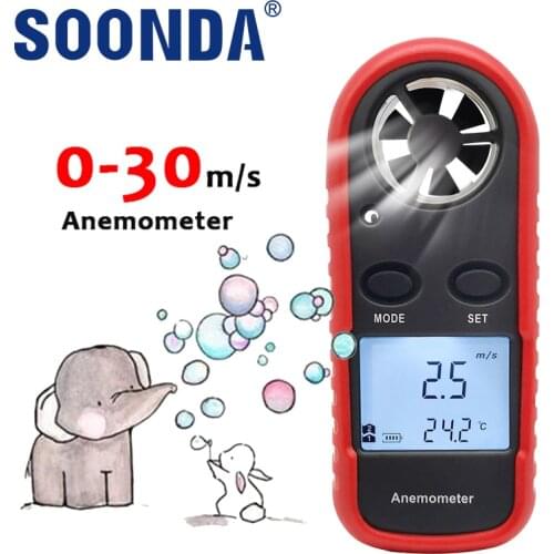 2-in-1 Handheld Anemometer Air High Precision Wind Speed Measuring Meter Air Volume Tester Wind Temperature Wind Sensor Windsurf