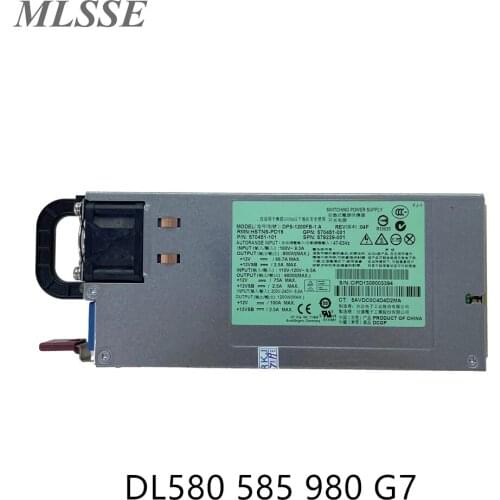 1200W For HP DL580 585 980 G7 Server Power Supply 570451-101 579229-001 570451-001 DPS-1200FB-1 A PSU GPU Mining PSU